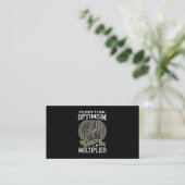 Perpetual Optimism Is A Force Multiplier Visitenkarte (Stehend Vorderseite)