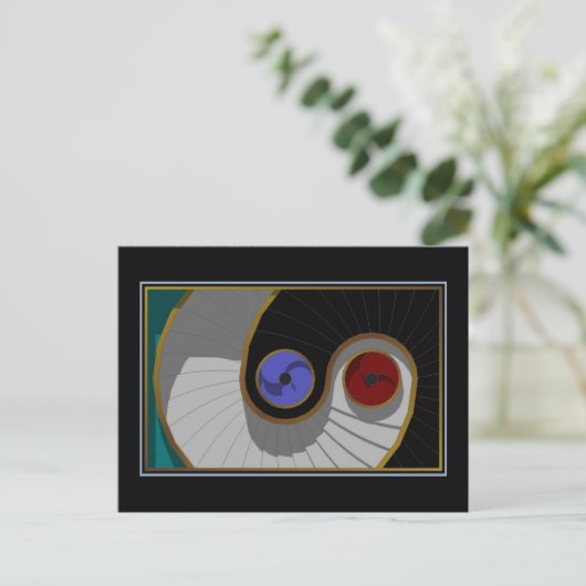 Perpetuelle Bewegung Postkarte (Stehend Vorderseite)