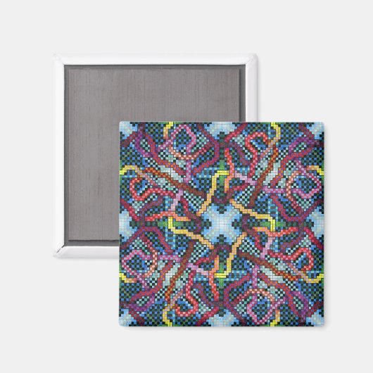 Perpetuelles Puzzle Kinectric Tile 1 Magnet (Vorderseite/Rückseite)