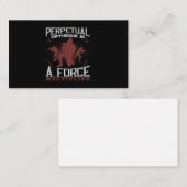 Perpetuum Optimismus ist ein Kraftmultiplikator Visitenkarte (Vorne/Hinten)