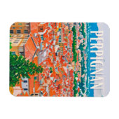 Perpignan Foto Vintage Magnet (Horizontal)