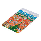 Perpignan Foto Vintage Magnet (Linke Seite)