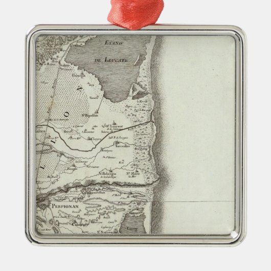 Perpignan Silbernes Ornament (Vorne)