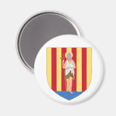 Perpignan-Wappen Magnet (Vorderseite/Rückseite)