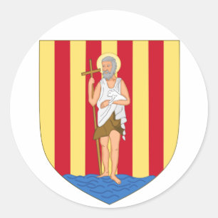 Perpignan-Wappen Runder Aufkleber