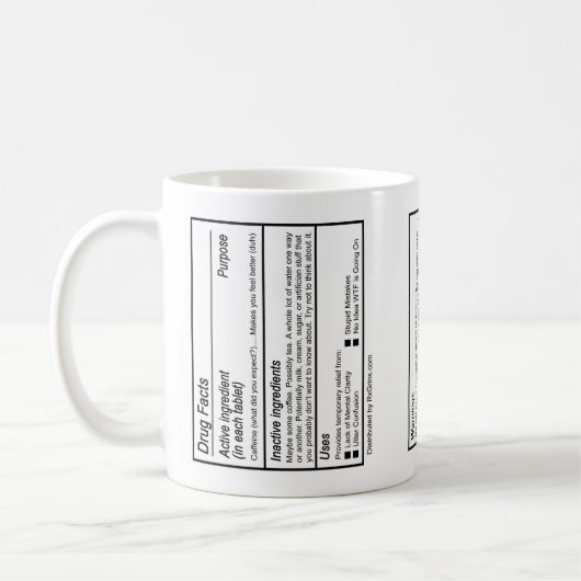 Perplex-lax | Apotheker Gag Gift Tasse (Links)