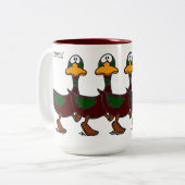 Perplexe Ducks Coffee Tasse (Vorderseite Links)