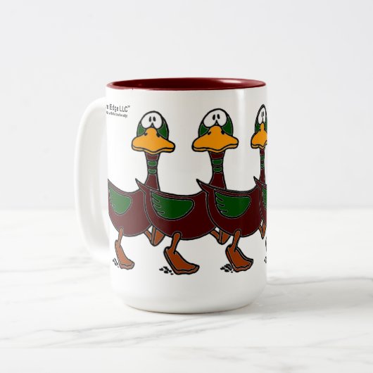Perplexe Ducks Coffee Tasse (Vorderseite Links)
