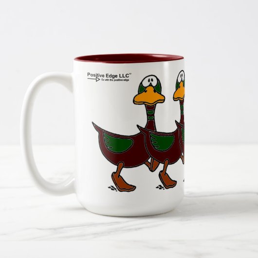 Perplexe Ducks Coffee Tasse (Links)