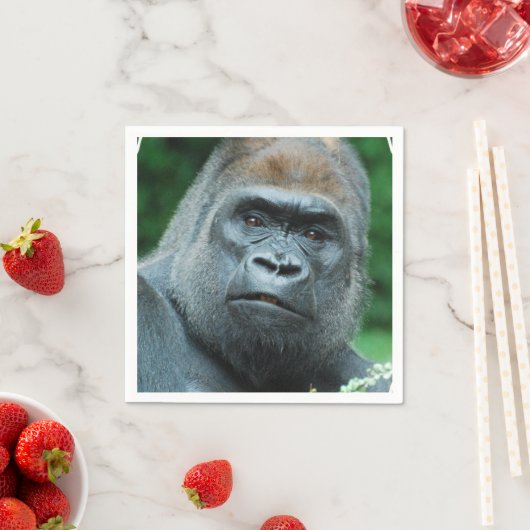 Perplexie Gorilla Serviette (Beispiel)