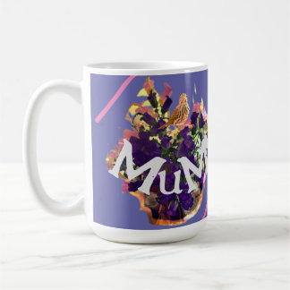 Perpul-Blume mit Vogel Kaffeetasse