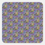 Perpule Passion Quadratischer Aufkleber (Vorderseite)