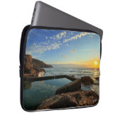 Perranporth Beach Pool bei Sunset Laptopschutzhülle (Vorne Rechts)