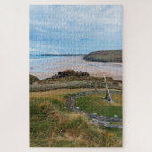 Perranporth Beach und Millennium Sundial Puzzle (Vertikal)