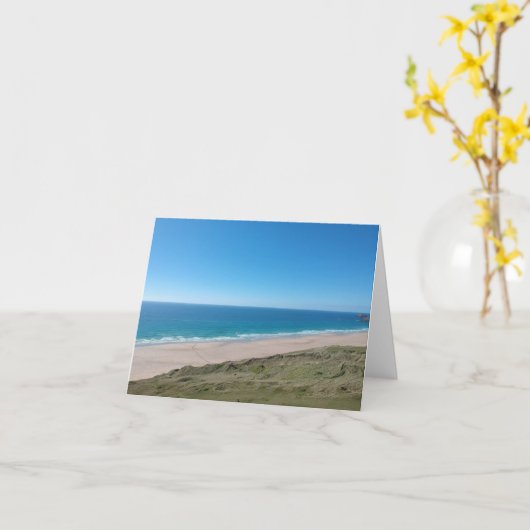 Perranporth Seaview. Karte (Gelbe Blume)