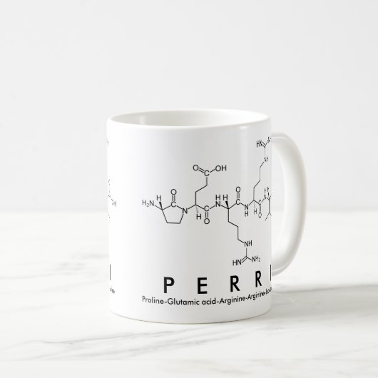 Perri Peptidname Tasse (VorderseiteRechts)