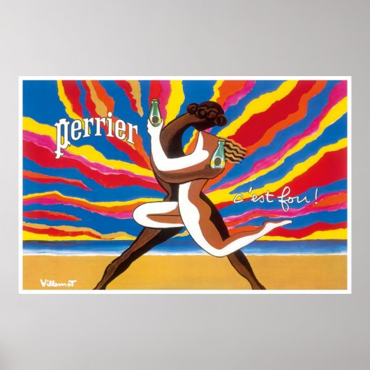 Perrier Vintage Werbung Poster (Vorne)