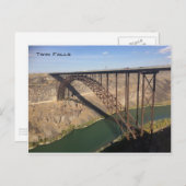 Perrine Brücke und Snake River - Twin Falls Postkarte (Vorne/Hinten)