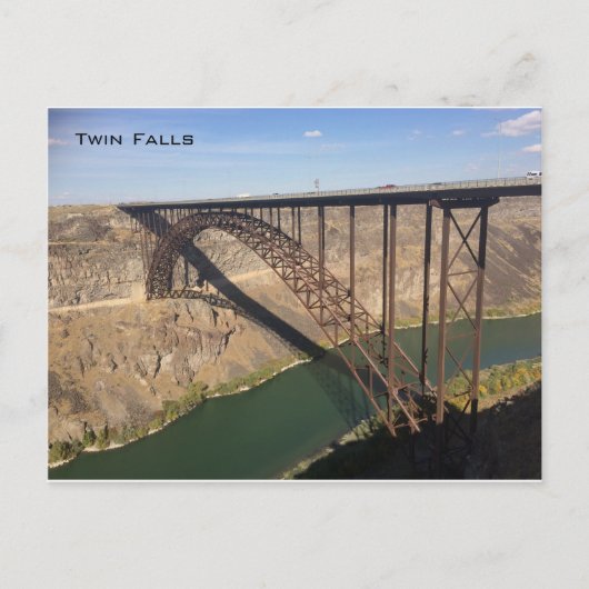 Perrine Brücke und Snake River - Twin Falls Postkarte (Vorderseite)