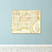 Perrines neue topographische Kriegskarte Leinwanddruck (Insitu (Holzboden))