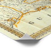 Perrines neue topographische Kriegskarte Poster (Ecke)