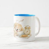 perrito durmiendo zweifarbige tasse (VorderseiteRechts)