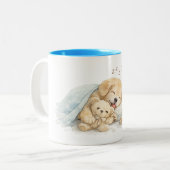 perrito durmiendo zweifarbige tasse (Vorderseite Links)