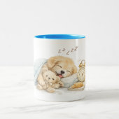perrito durmiendo zweifarbige tasse (Mittel)