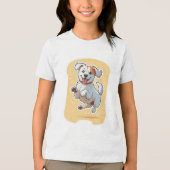 Perro Feliz Tri-Blend Shirt (Vorderseite)