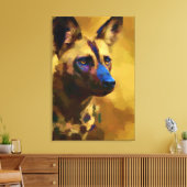 Perro Salvaje Africano Leinwanddruck (Insitu (Wohnzimmer))