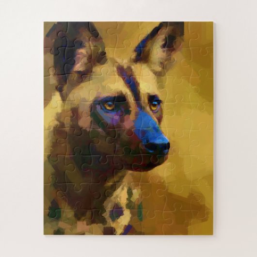 Perro Salvaje Africano Puzzle (Vertikal)