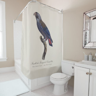 Perroquet a Camail bleu / Dusky Papagei Duschvorhang