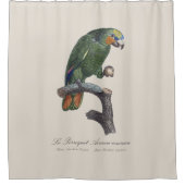 Perroquet Aourou-couraou / Orangenflügeltes Amazon Duschvorhang (Vorderseite)