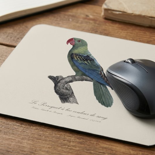 Perroquet ein Béc Couleur sang / Großschnabelpapag Mousepad