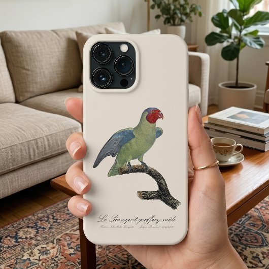 Perroquet geoffroy männlich / Roter Wangenpapagei Case-Mate iPhone Hülle