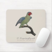 Perroquet geoffroy männlich / Roter Wangenpapagei Mousepad (Mit Mouse)