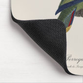 Perroquet-Joues-Blues / Rotschwanzamazone Mousepad (Ecke)