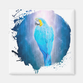 Perroquet Oiseau Animal Vie Sauvage Forêt Jungle Magnet