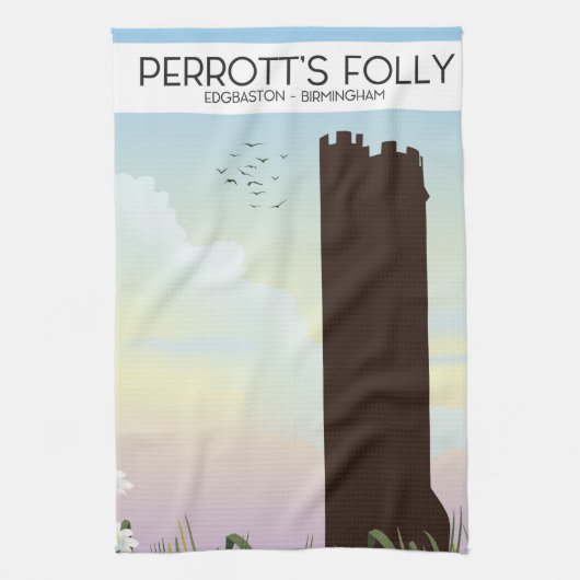 Perrotts Torly, Edgbaston, Birmingham Geschirrtuch (Vertikal)