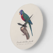 Perruche a tete bleue, femelle / Rainbow lorikeet, Große Wanduhr (Winkel)