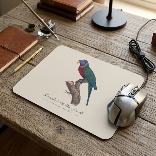 Perruche a tete bleue, femelle / Rainbow lorikeet, Mousepad