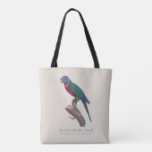 Perruche a tete bleue, femelle / Rainbow lorikeet, Tasche (Rückseite)