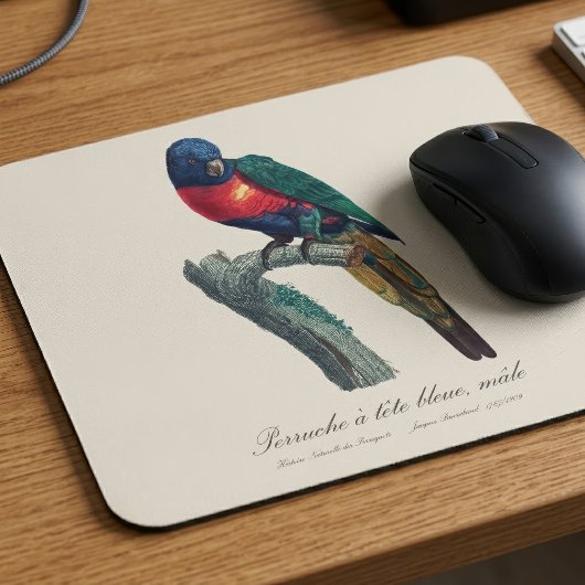 Perruche a tete bleue / Rainbow lorikee Mousepad