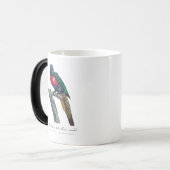 Perruche a tete bleue / Rainbow lorikee Verwandlungstasse (Vorderseite Links)