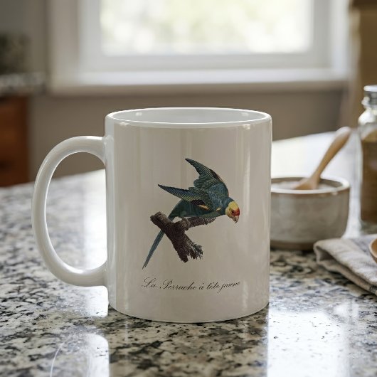 Perruche a Tete Jaune / Carolina parakeet Kaffeetasse