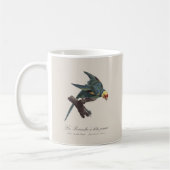 Perruche a Tete Jaune / Carolina parakeet Kaffeetasse (Links)