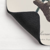 Perruche a Tete Jaune / Carolina parakeet Mousepad (Ecke)