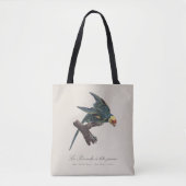 Perruche a Tete Jaune / Carolina parakeet Tote Bag Tasche (Vorderseite)
