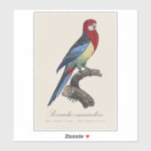 Perruche omnicolore / Eastern rosella Aufkleber (Blatt)