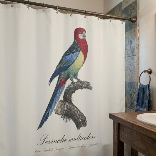 Perruche omnicolore / Eastern rosella Duschvorhang
